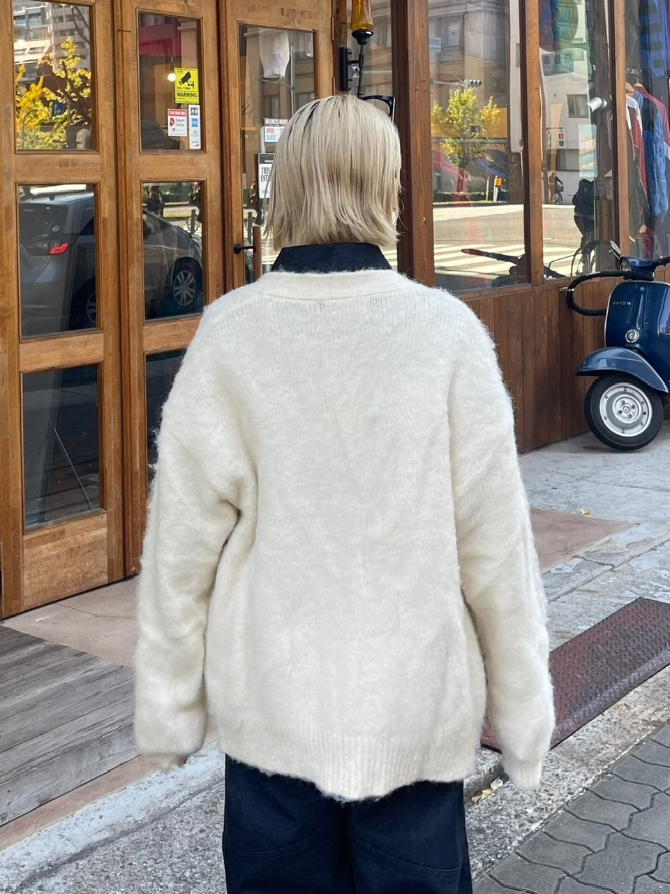 【Chikashitsu +】wool cardigan (4color)