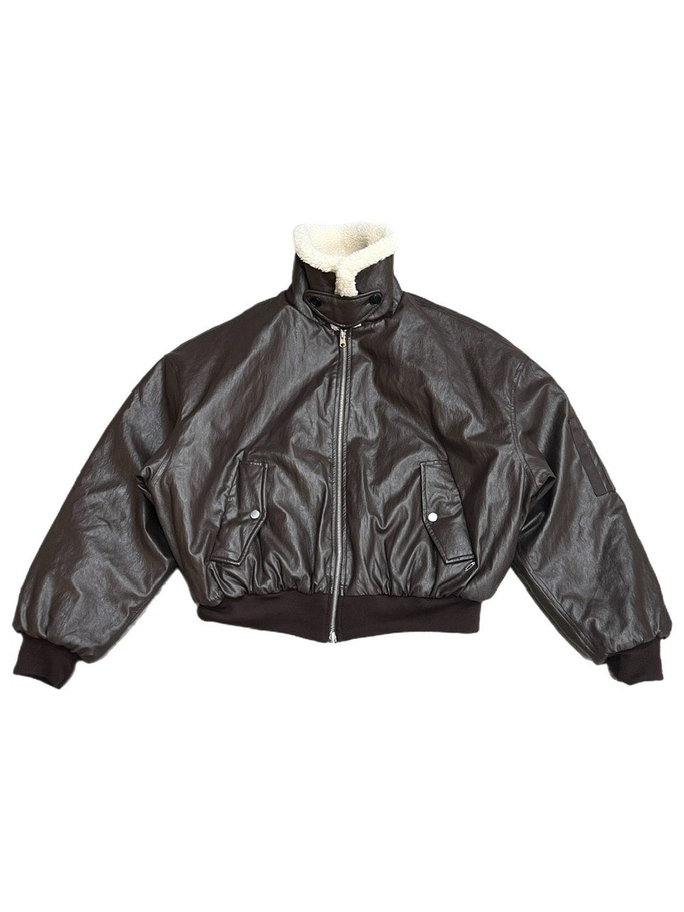 Chikashitsu +】leather bomber mustang jacket (2color) – PRESSING