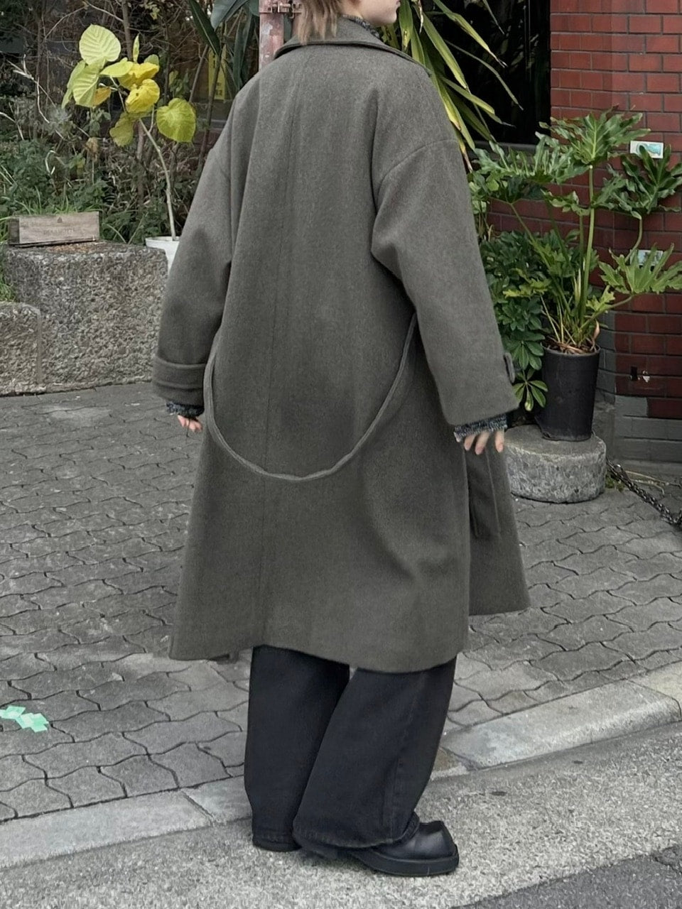 大阪店WEB限定【Chikashitsu +】oversized wool double coat (2color)
