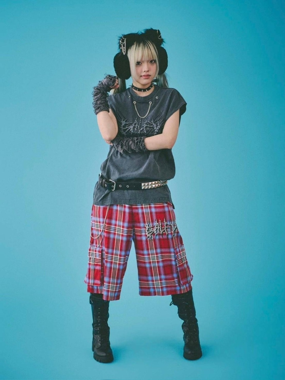 【GALFY】ゴリ厨二タンク / 【ガルフィー】ロゴプリントタンクトップ