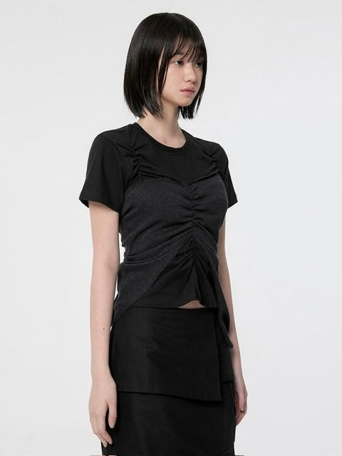 【FLAREUP】Bustier Layered T-Shirt