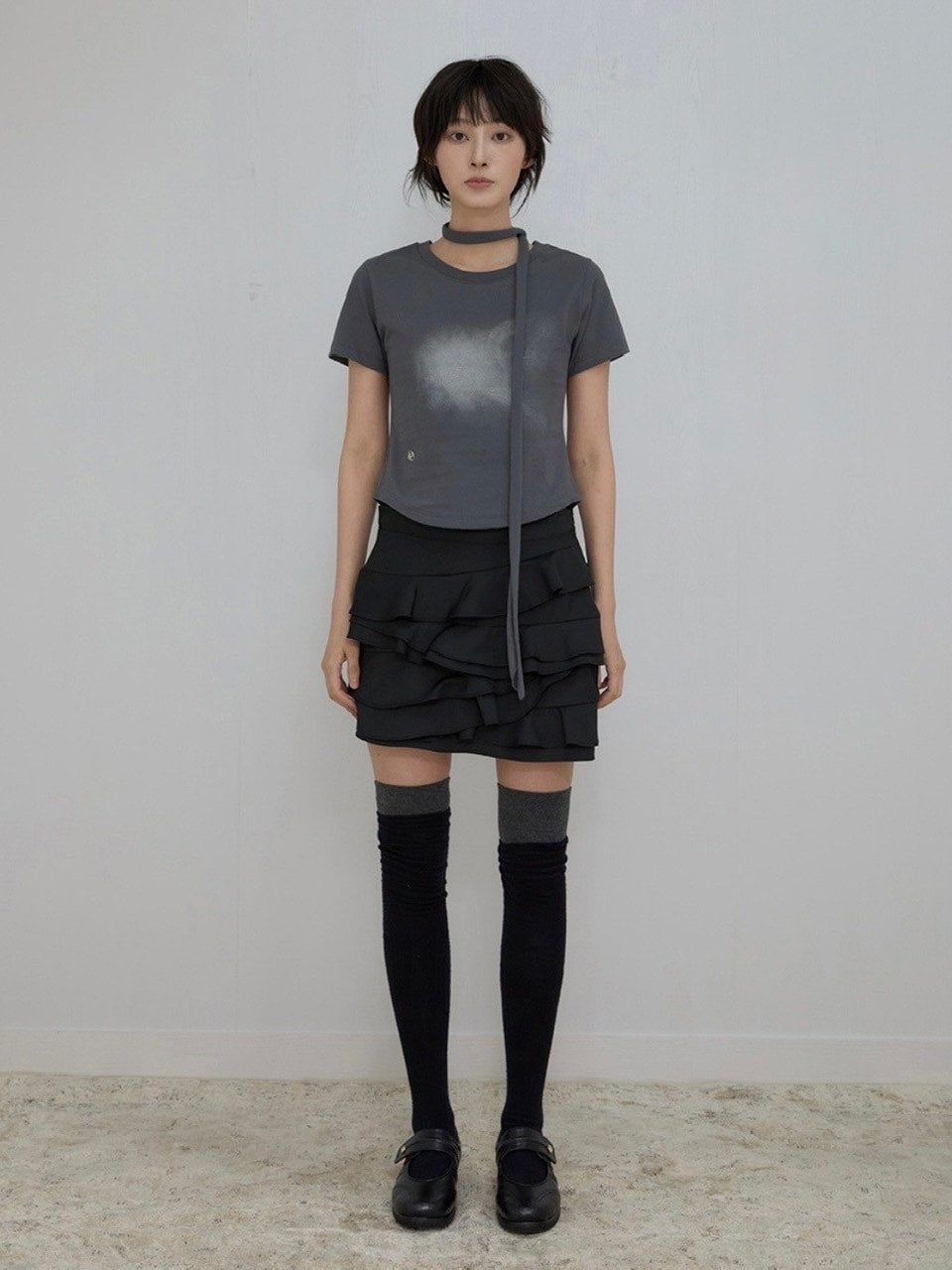 【FLAREUP】Vanish Tie Scarf T-Shirt