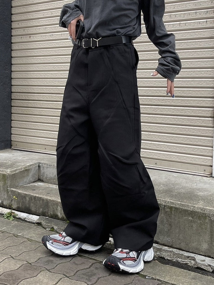 【Chikashitsu +】pattern design slacks (2color)