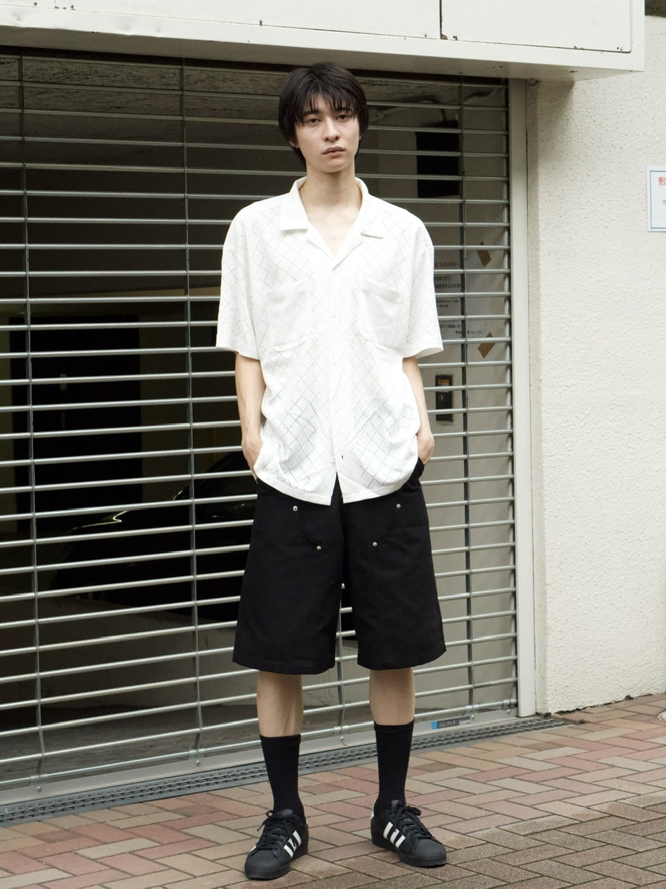 東京店WEB限定受注制【Chikashitsu +】utility half pants (2color)