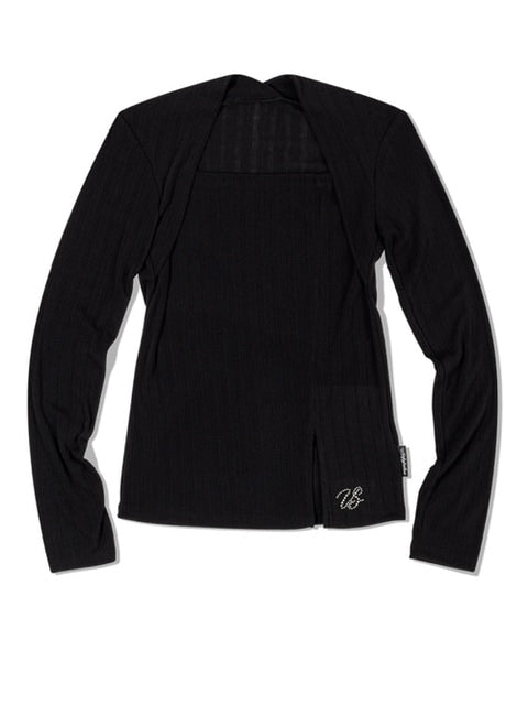 【Uglyshadow】US BOLERO SLIT TOP / 【アグリーシャドウ】スリッド長袖ボレロ