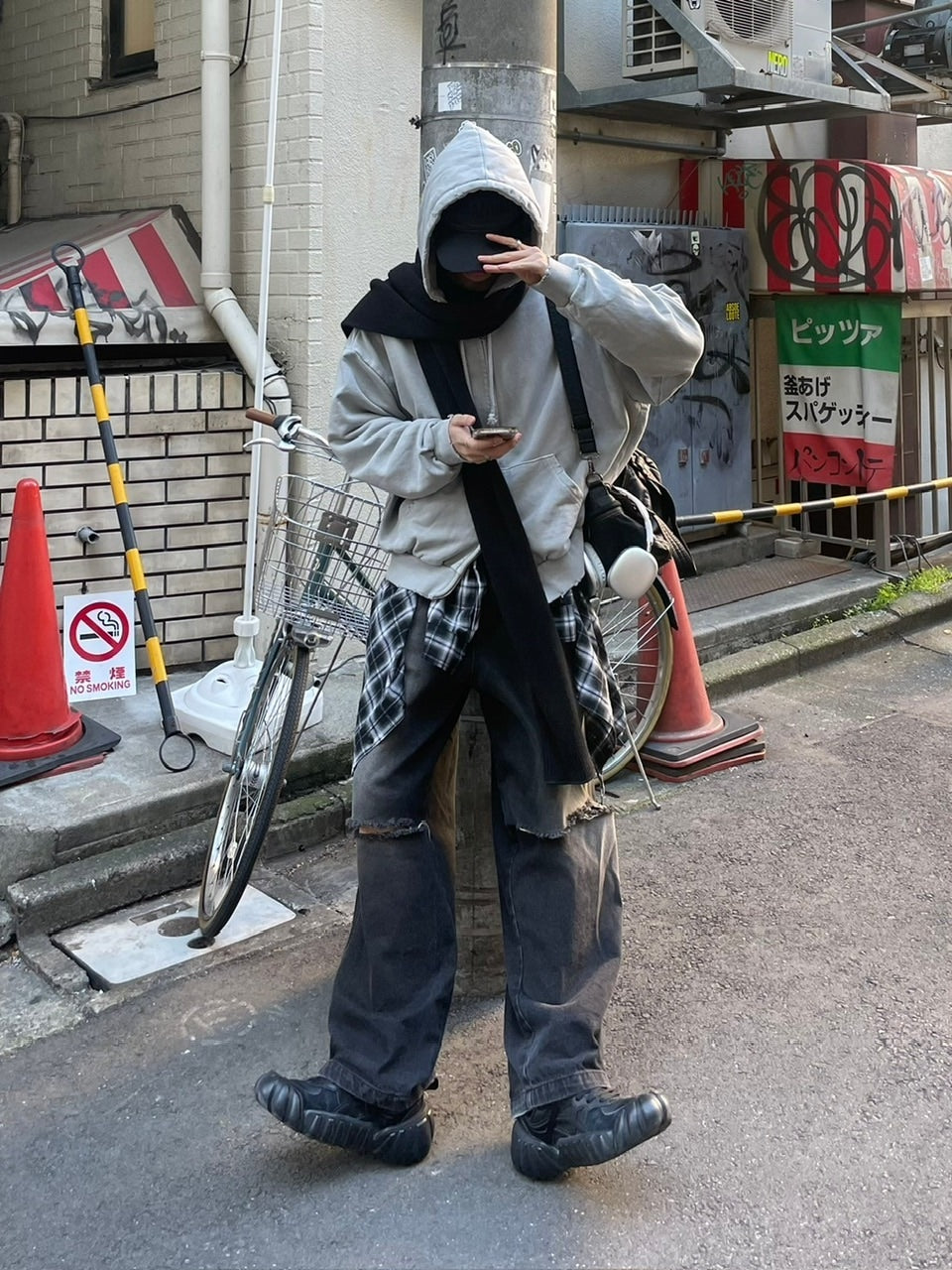 受注制【Chikashitsu +】long muffler (4color) / 【チカシツプラス】ロングマフラー