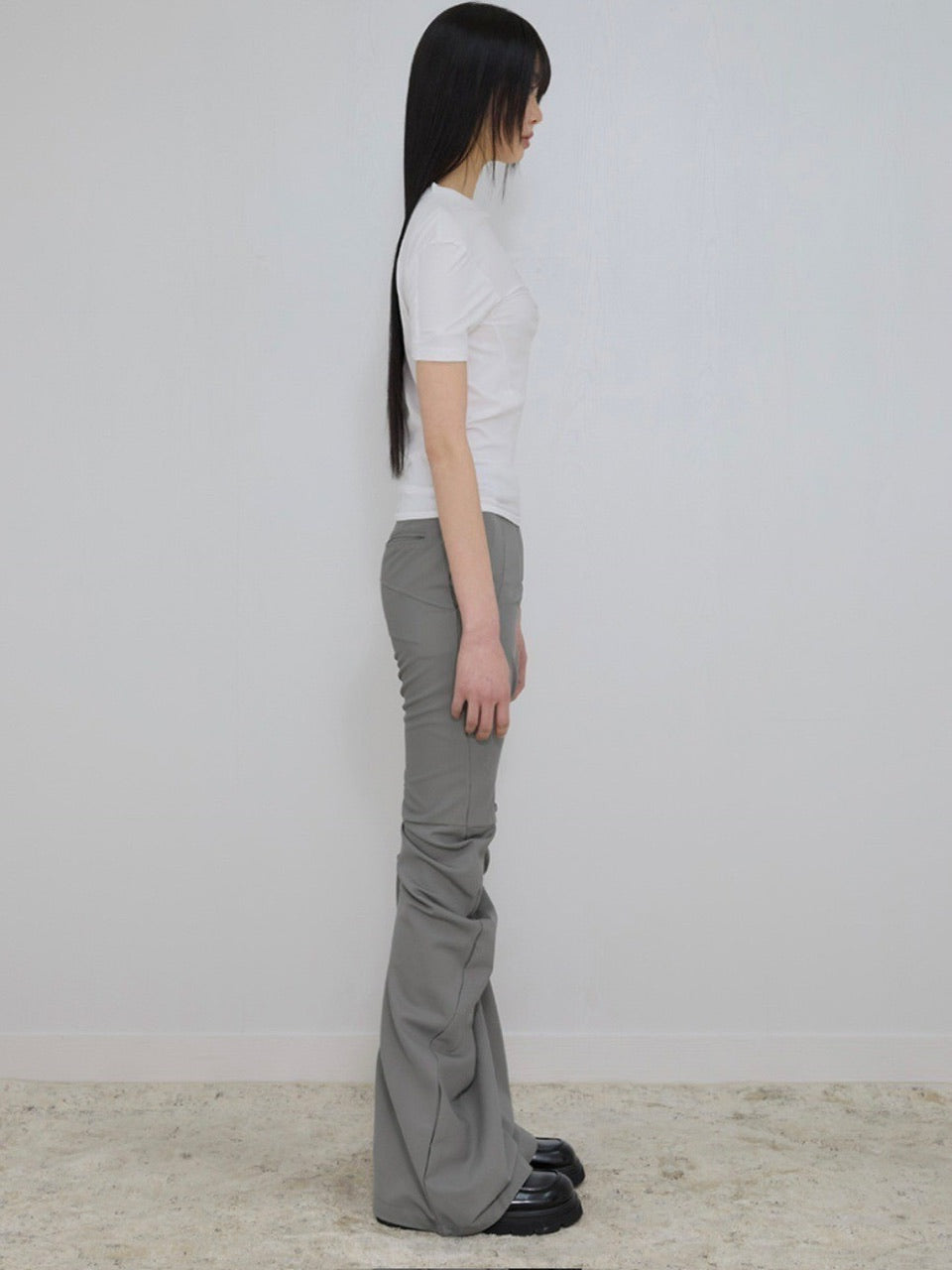 【FLAREUP】Asymmetrical Drape Pants / 【フレアアップ】アシンメトリードレープパンツ