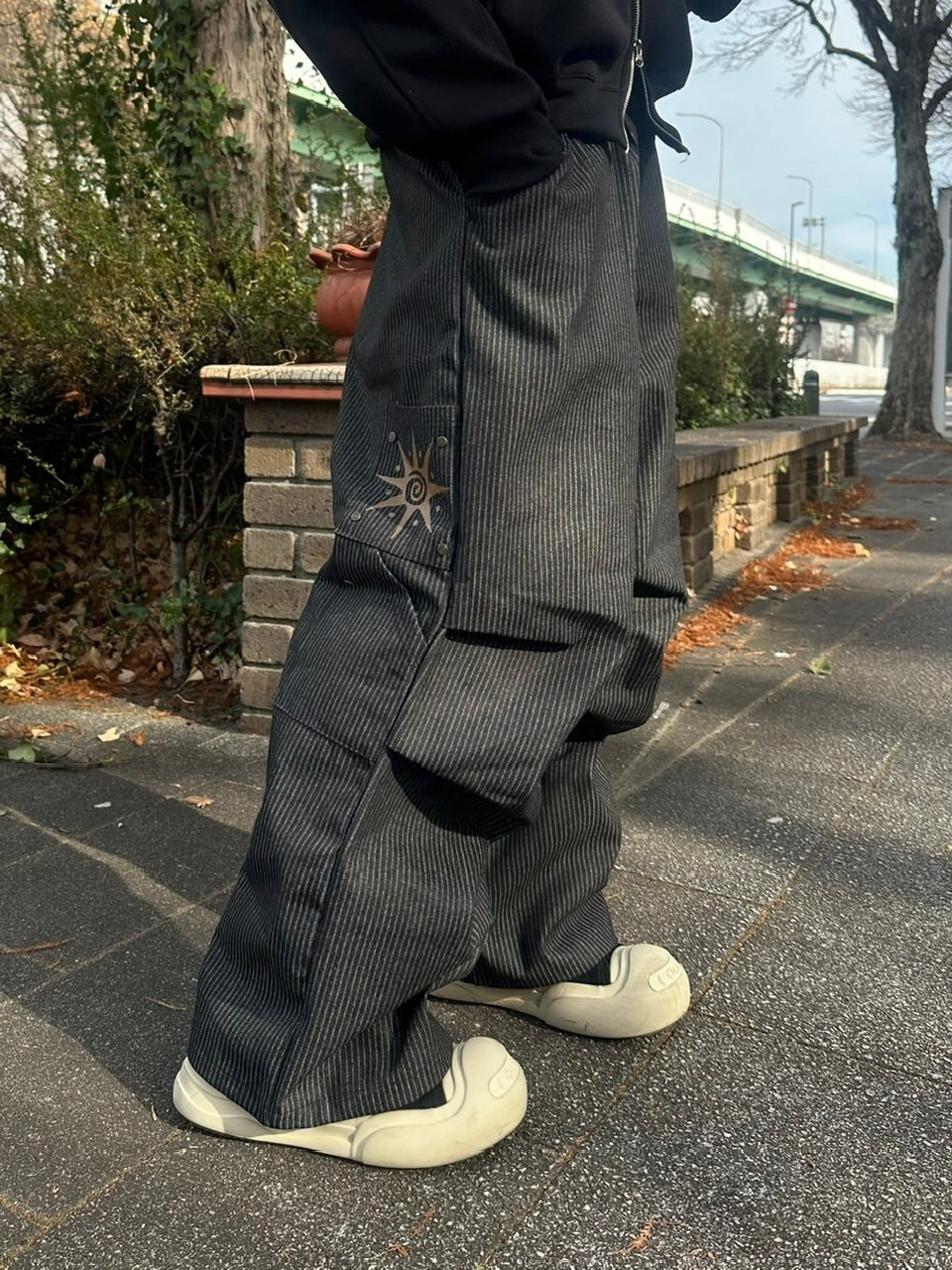 受注制【youll】stripe carpenter pants (2color)