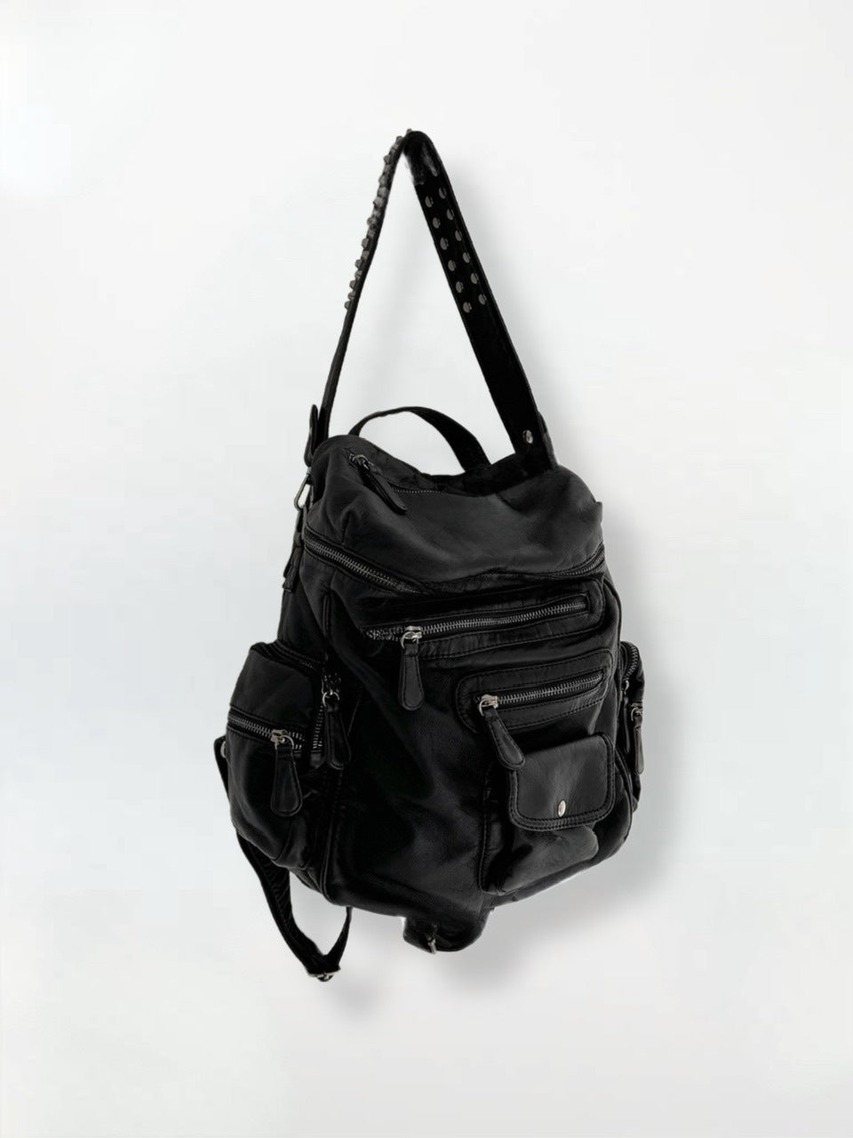 大阪店WEB限定受注制【Chikashitsu +】leather studs backpack