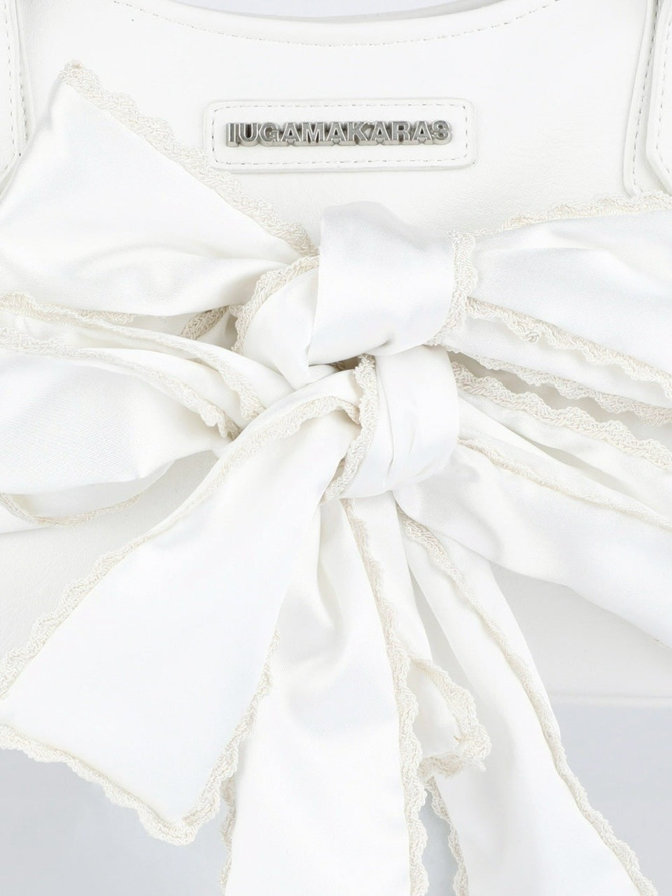 【IUGAMAKARAS】Laced Ribbon Leather Shoulder Bag