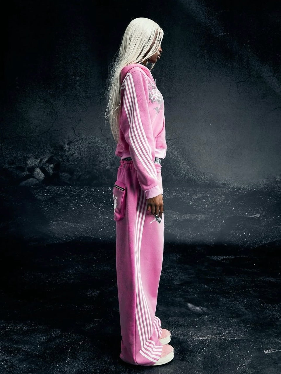 【Cozy world Wide】ROYAL KNIGHT CLUB WAXED - HOODZIP