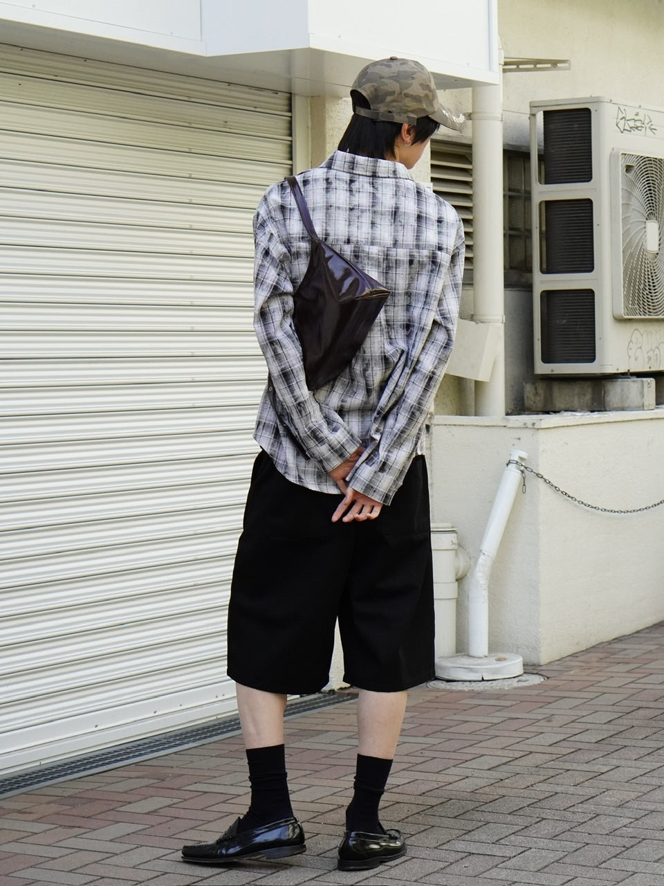 東京店WEB限定受注制【Chikashitsu +】PU Leather cross bag (4color)