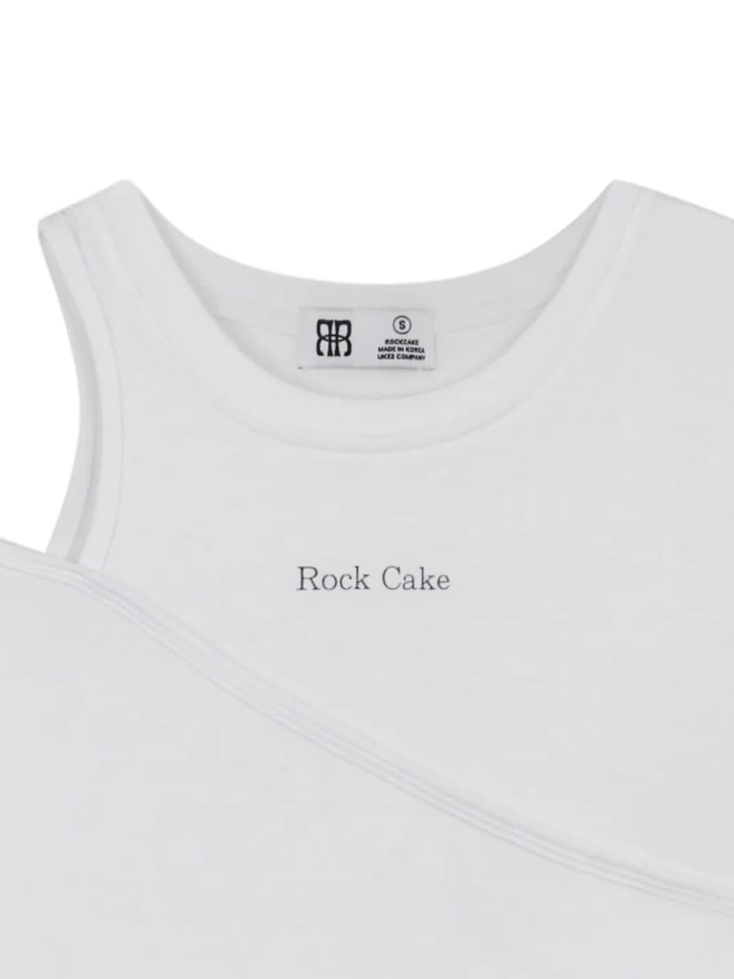 【ROCK CAKE】One Shoulder Layered Top