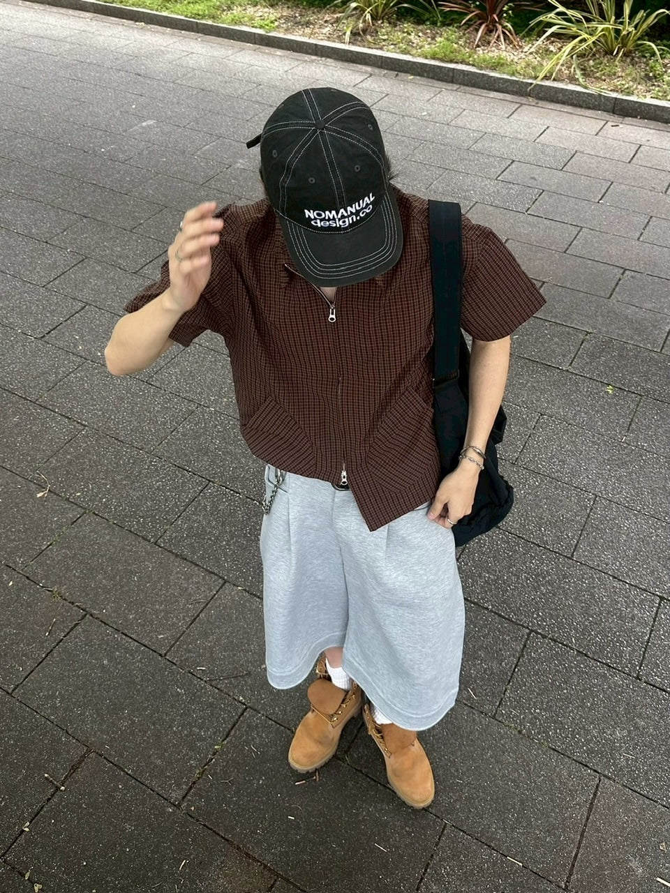 受注制【youll】easy bermuda sweat pants