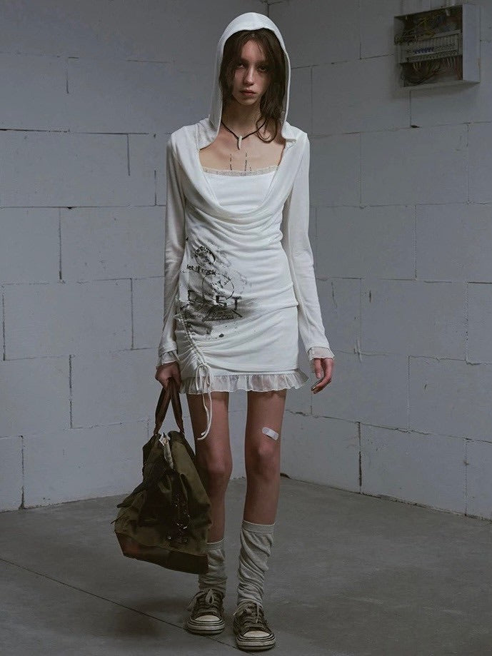 【Cest Nous】two-piece dress (3color) / 【セヌー】ツーピースレイヤードミニワンピース