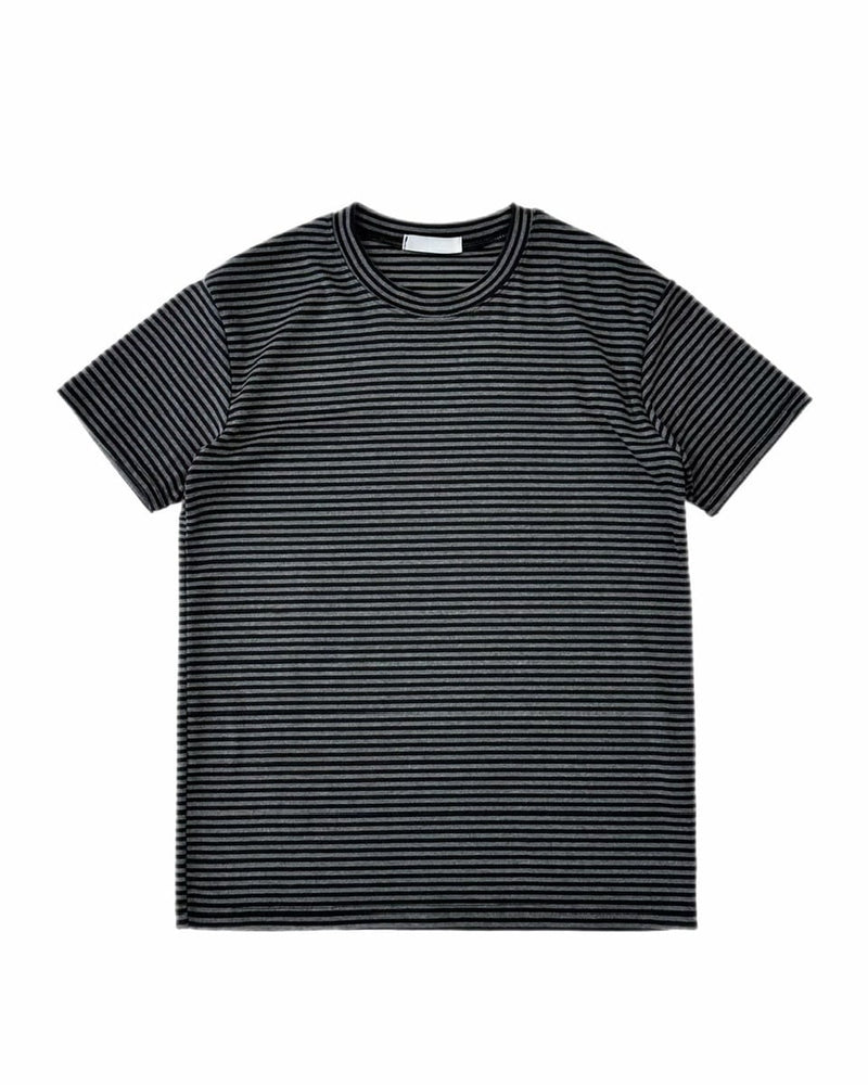 受注制【Chikashitsu +】tight fit border t-shirt (3color) / 【チカシツプラス】タイトフィットボーダー半袖Tシャツ