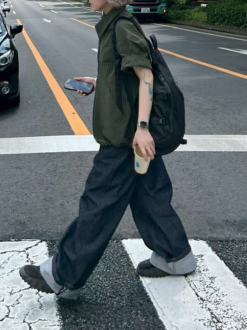 受注制【youll】cropped check shirt jacket (3color)