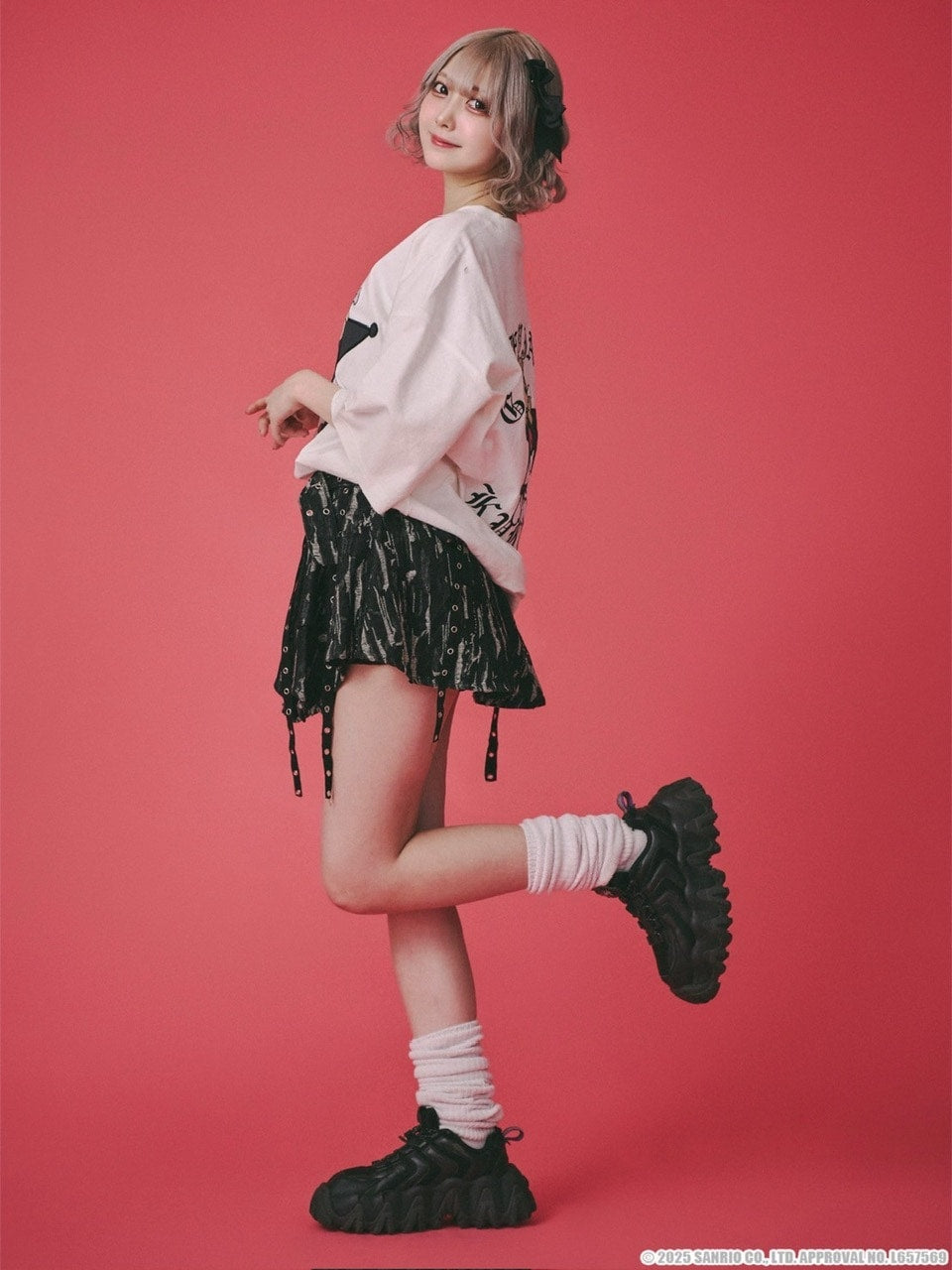 【GALFY×KUROMI】クロミちゃんとGALFYの半袖TEE