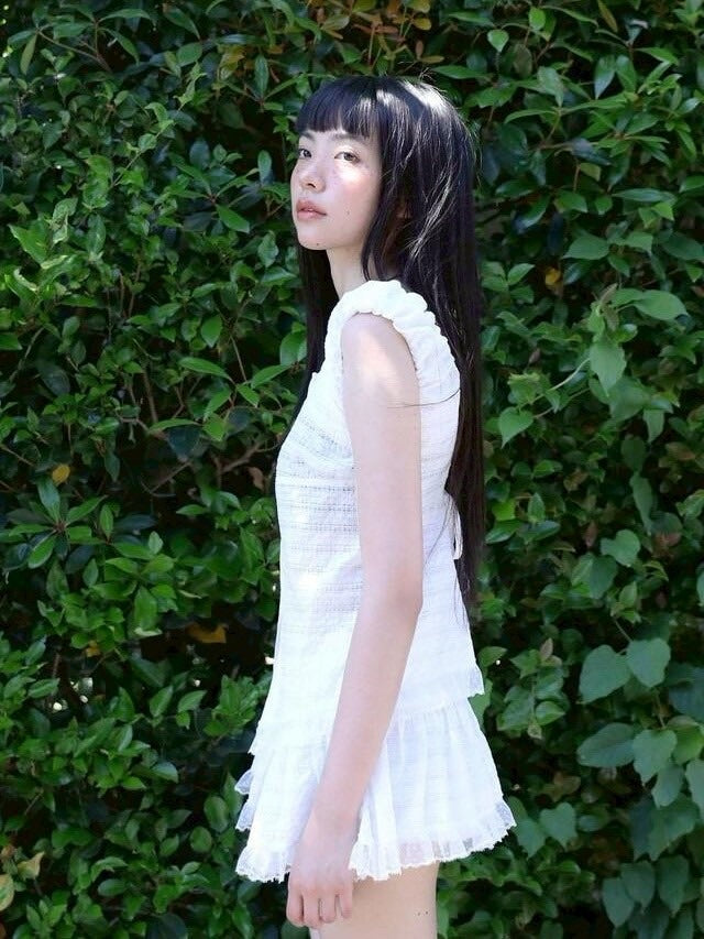 【Uglyshadow】CHECK SHIRRING SKIRT / 【アグリーシャドウ】チェックシャーリングミニスカート