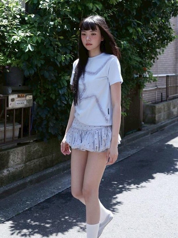 【Uglyshadow】STAR BASIC T-SHIRT / 【アグリーシャドウ】スターベーシック半袖Tシャツ