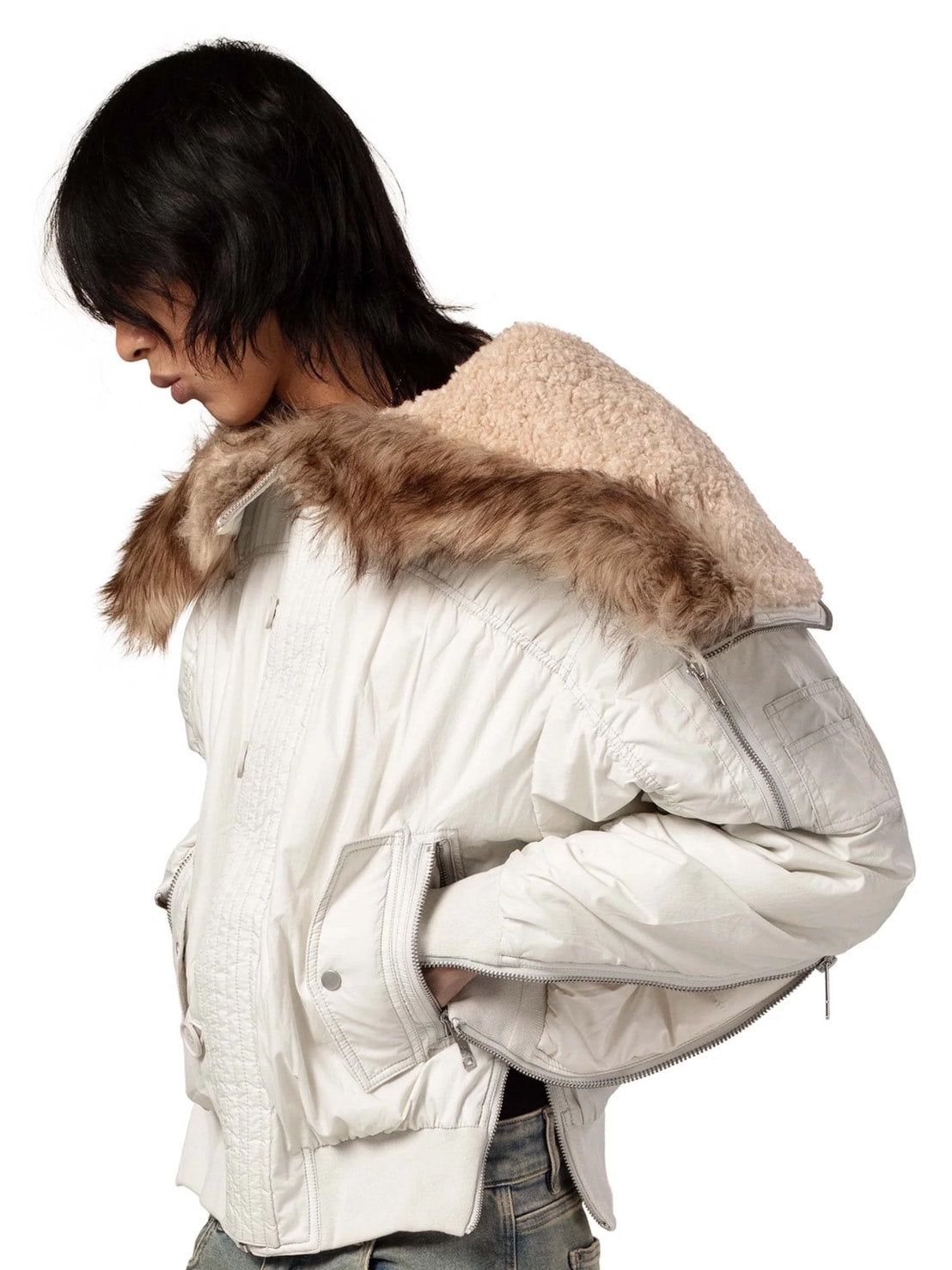 【RACER WORLDWIDE】Aviator Bomber 2 / 【レーサーワールドワイド】ジップポケットファージャケット