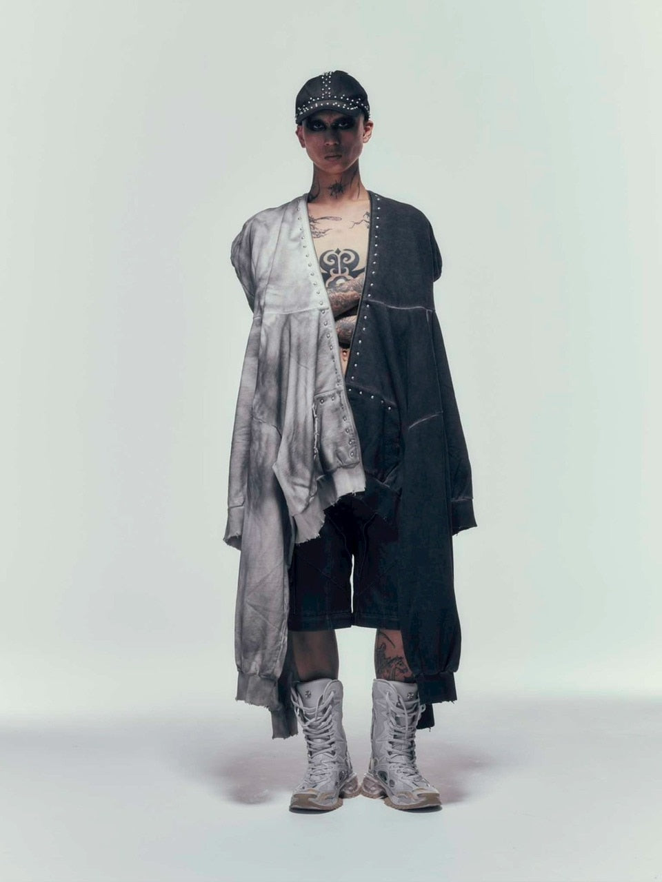 【DIG YOUR OWN GRAVE】FULLZIP STUDDED HOODIE /【ディグユアオウングレイブ】スタッズフルジップアップパーカー