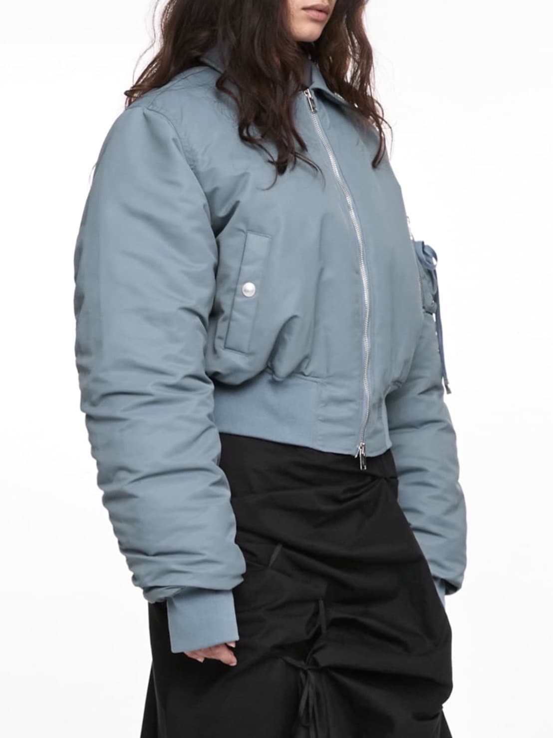 【NACHE】CROPPED BOMBER JACKET (UNISEX)