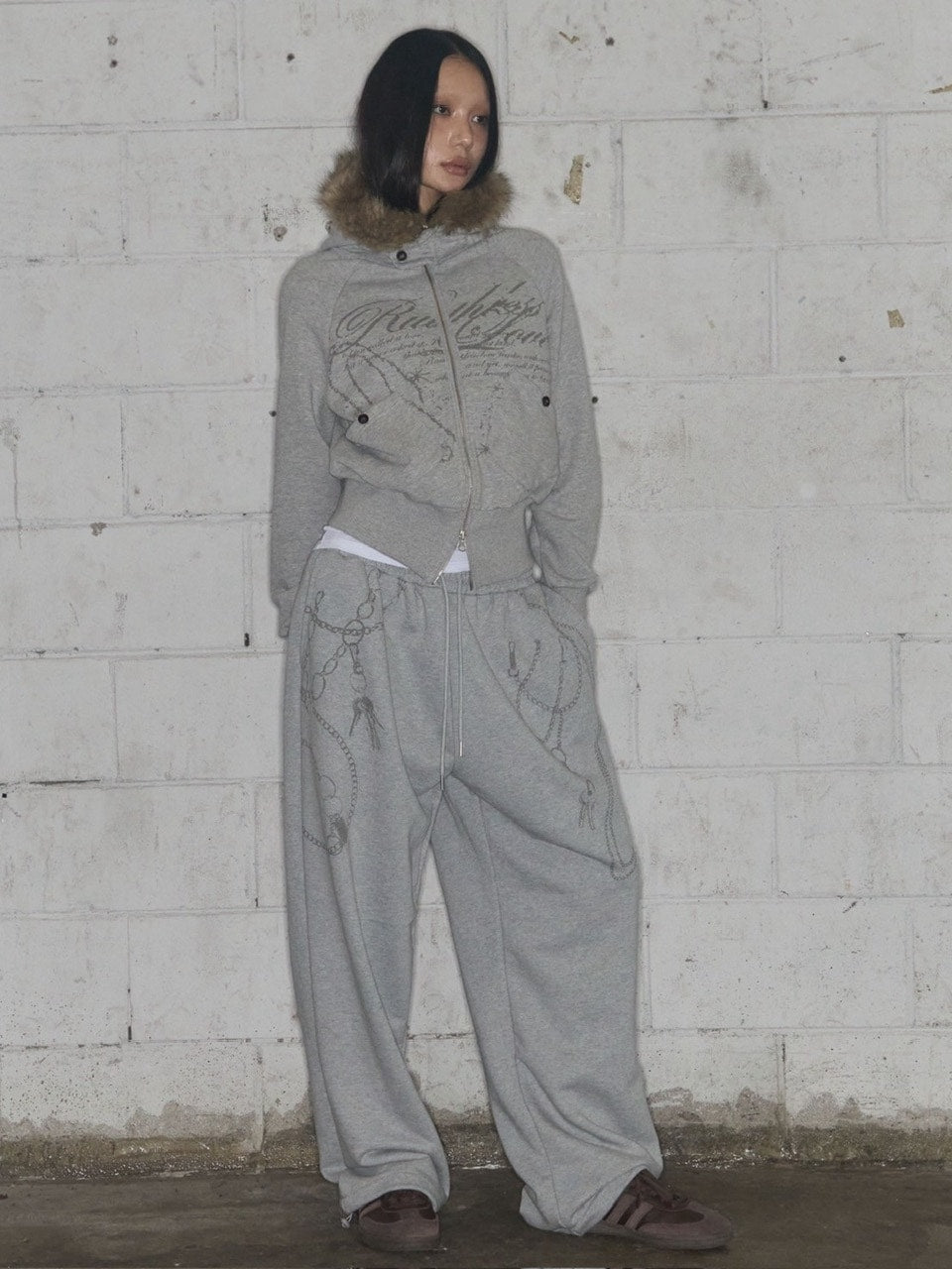 【FANCY CLUB】RUTHLESS FUR HOODED ZIP-UP / 【ファンシークラブ】ルースレスファージップアップパーカー