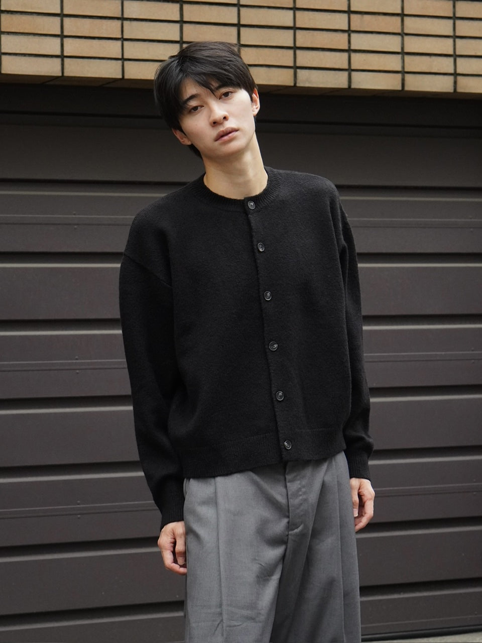 東京店WEB限定受注制【Chikashitsu +】soft touch crew neck knit cardigan / 【チカシツプラス】ソフトタッチクルーネックニットカーディガン (4color)