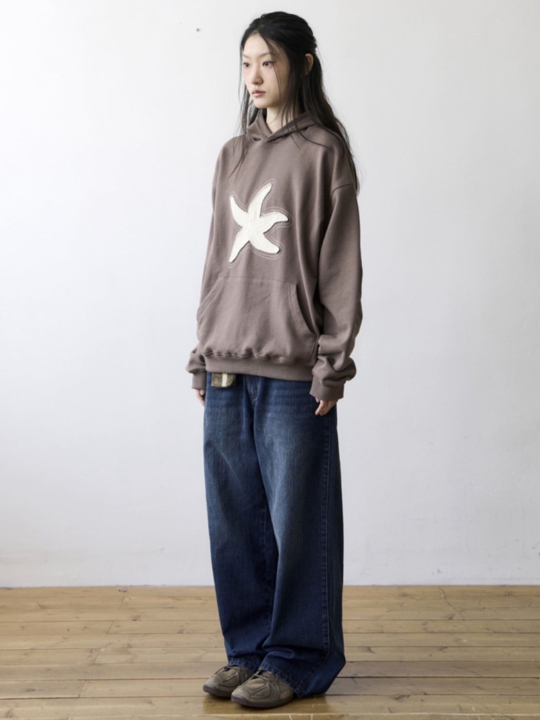 【THECOLDESTMOMENT】TCM starfish contour hoodie
