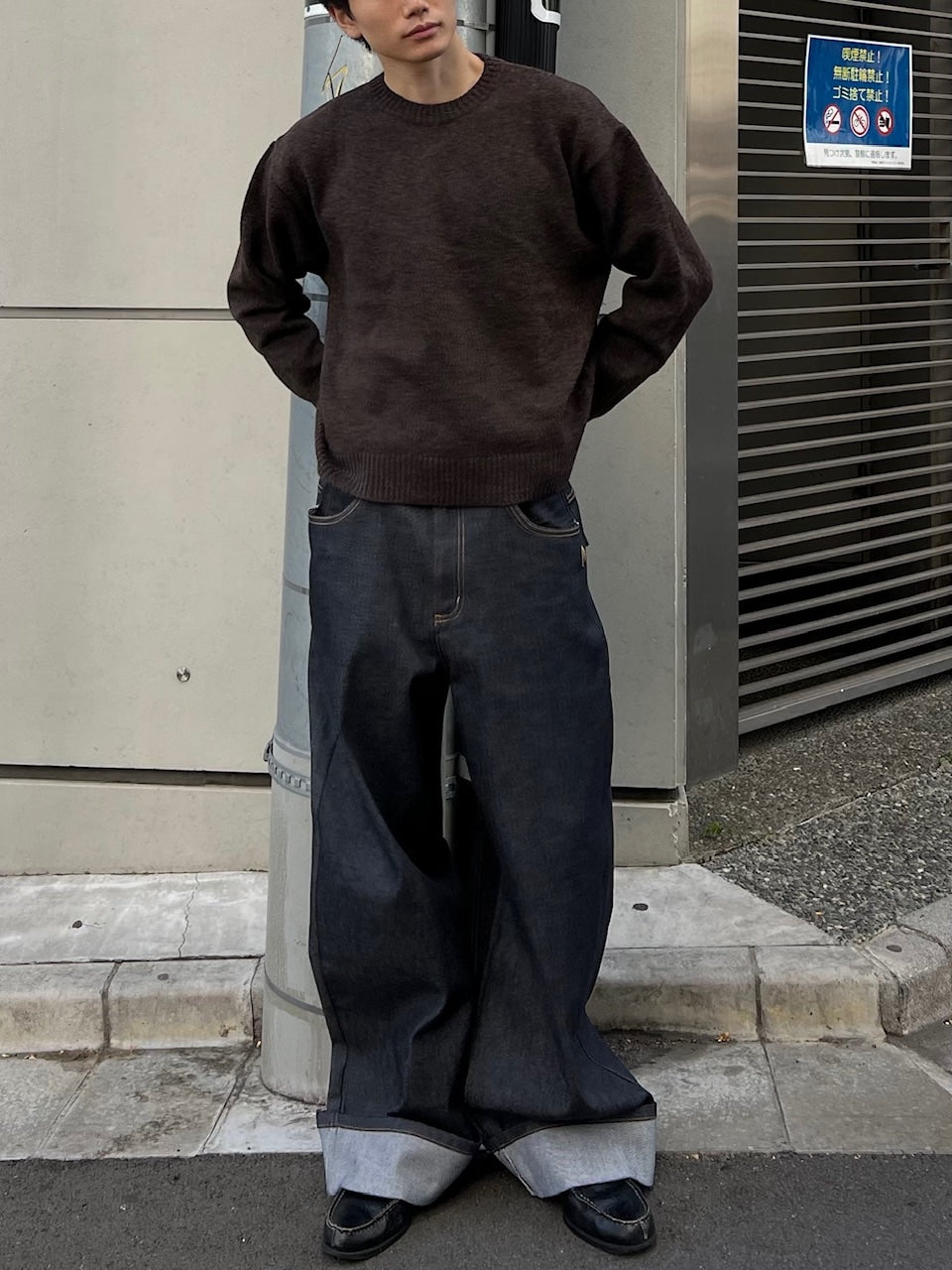 東京店WEB限定受注制【Chikashitsu +】soft touch crew neck knit / 【チカシツプラス】ソフトタッチクルーネックニット (6color)