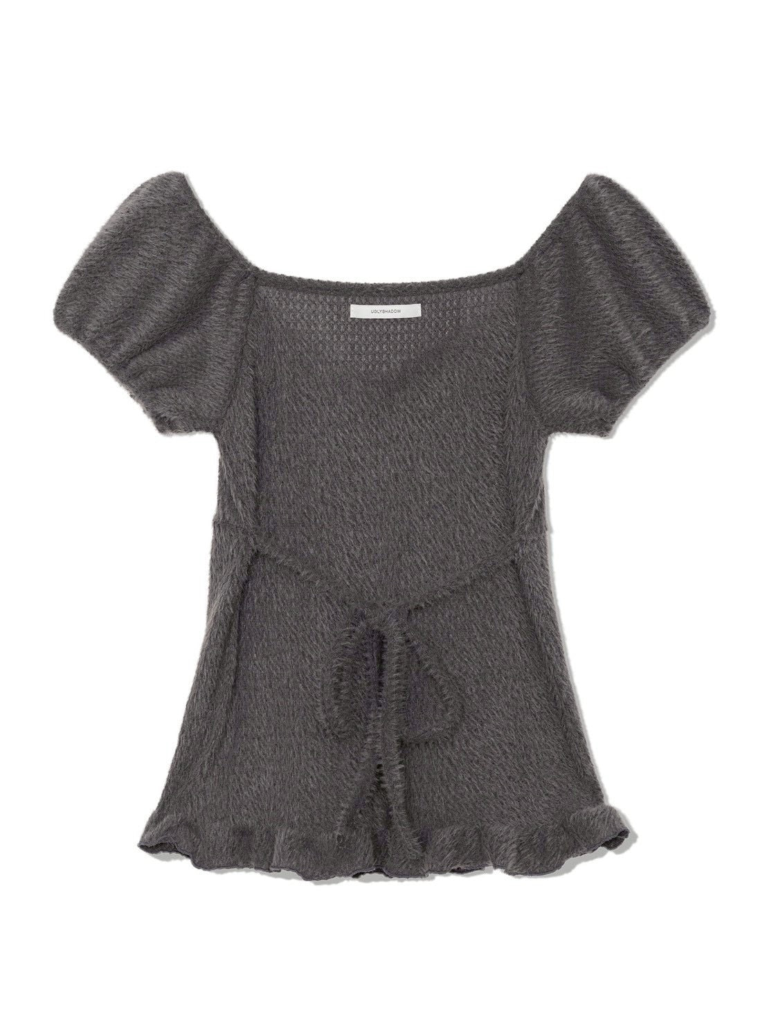 12/21 20:00 発売【Uglyshadow】SOFT SHIRRING T-SHIRT