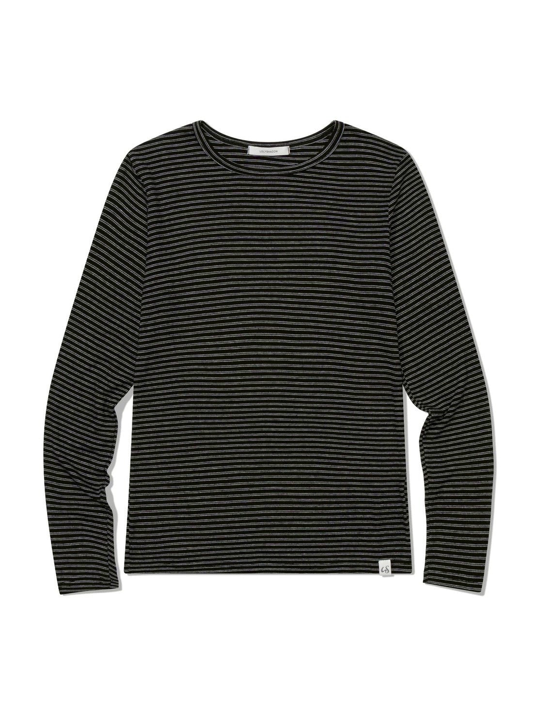 12/21 20:00 発売【Uglyshadow】THIN STRIPED T-SHIRT