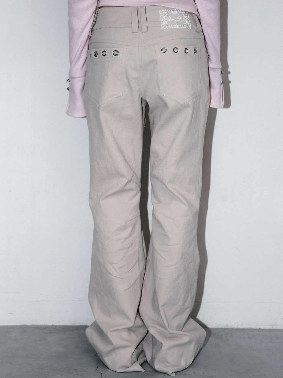 1/2 20:00発売【CHERRYQUIRI】metalic stud boots cut pt