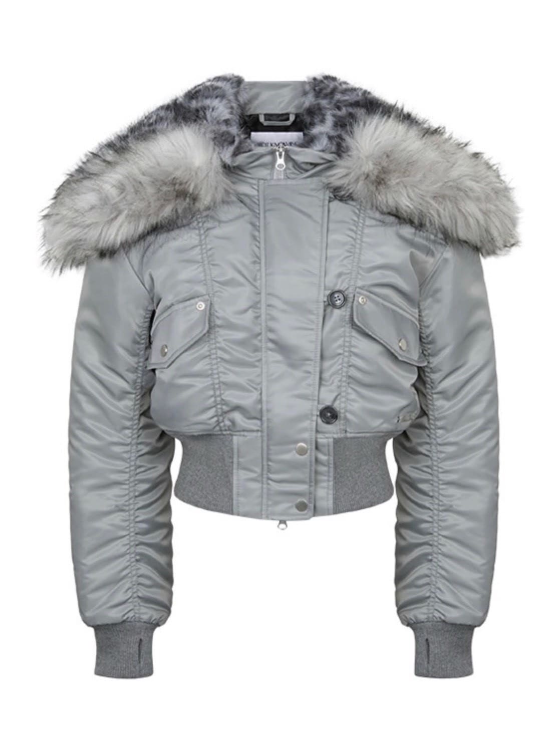 【NOT KNOWING】Fur Trim MA-1 Padded Jumper