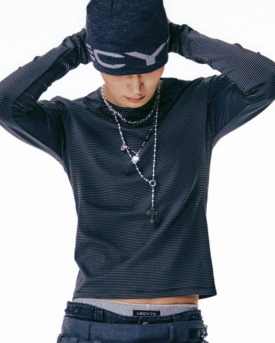 【LECYTO】Radiance Stripe T-Shirt