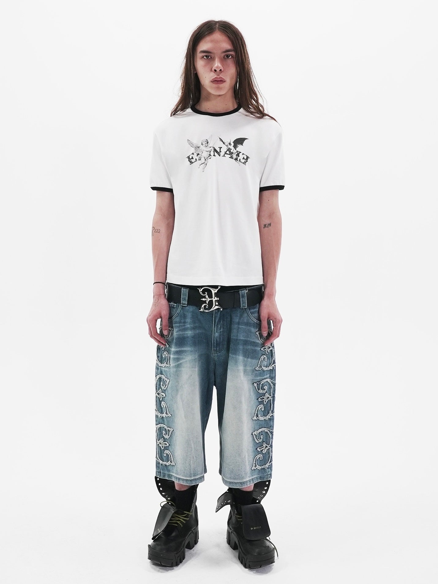 【E RIN AI E】HOLY FUNKY DUO SHORT SLEEVE T
