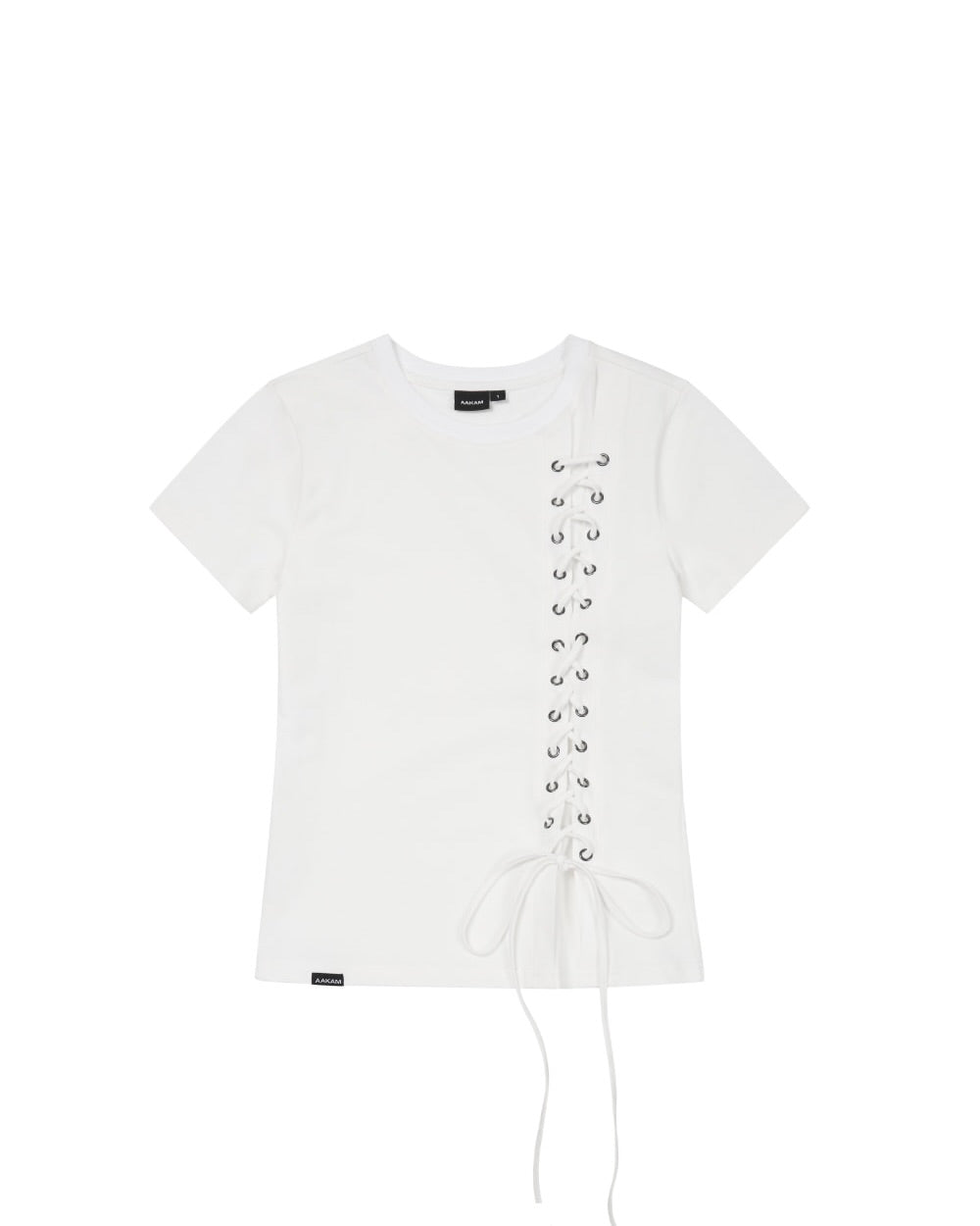 【AAKAM】Eyelet Corset Half Top