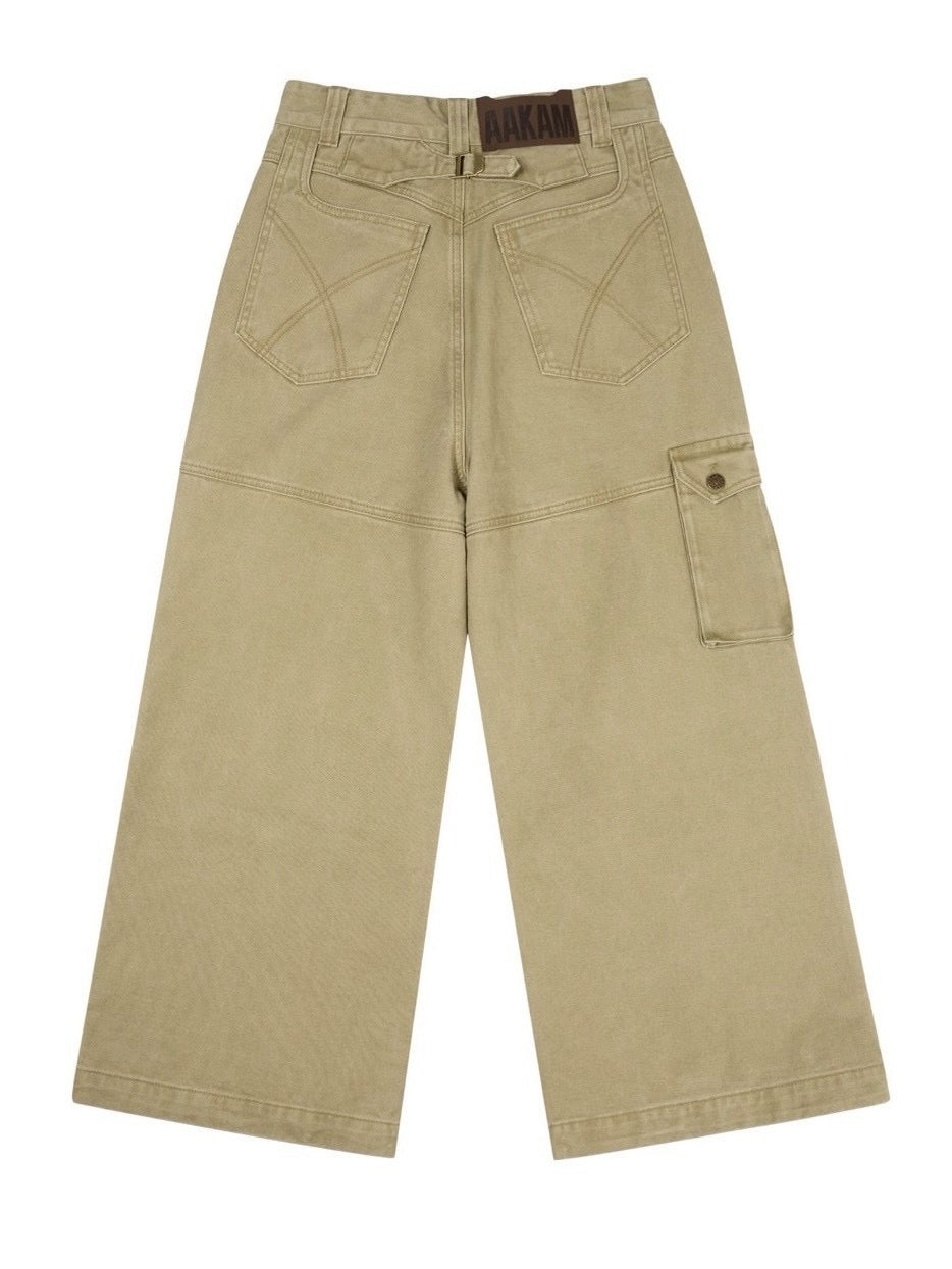 【AAKAM】Cowboy Chaps Cotton Pants