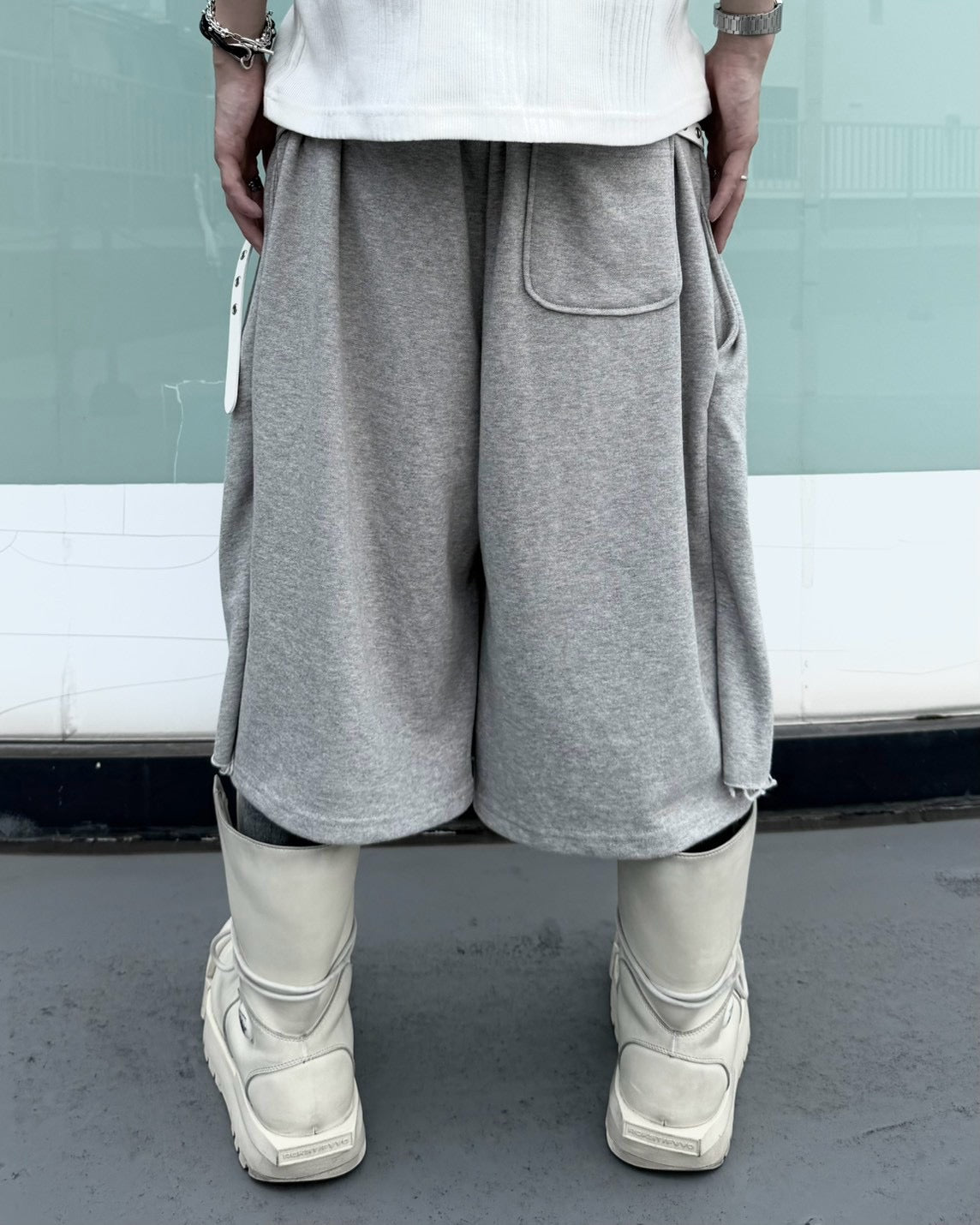 【nmtc+】Double Waist Bermuda Pants (2color)