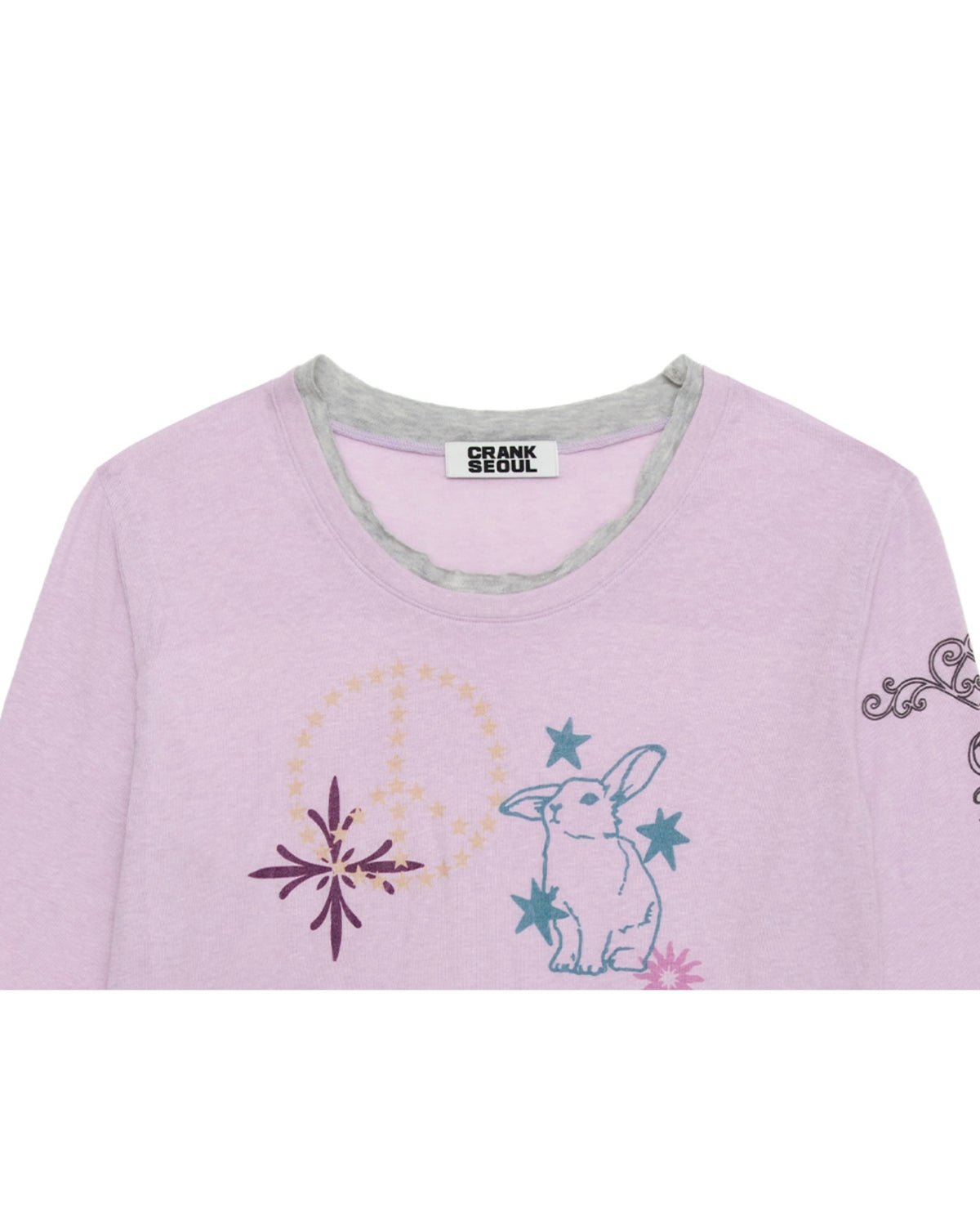 【CRANK】TATOO LAYERED TOP