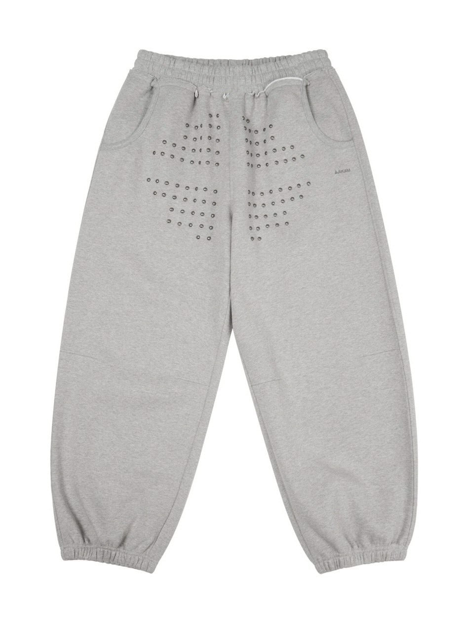 【AAKAM】Go-Cross Studded SweatPants