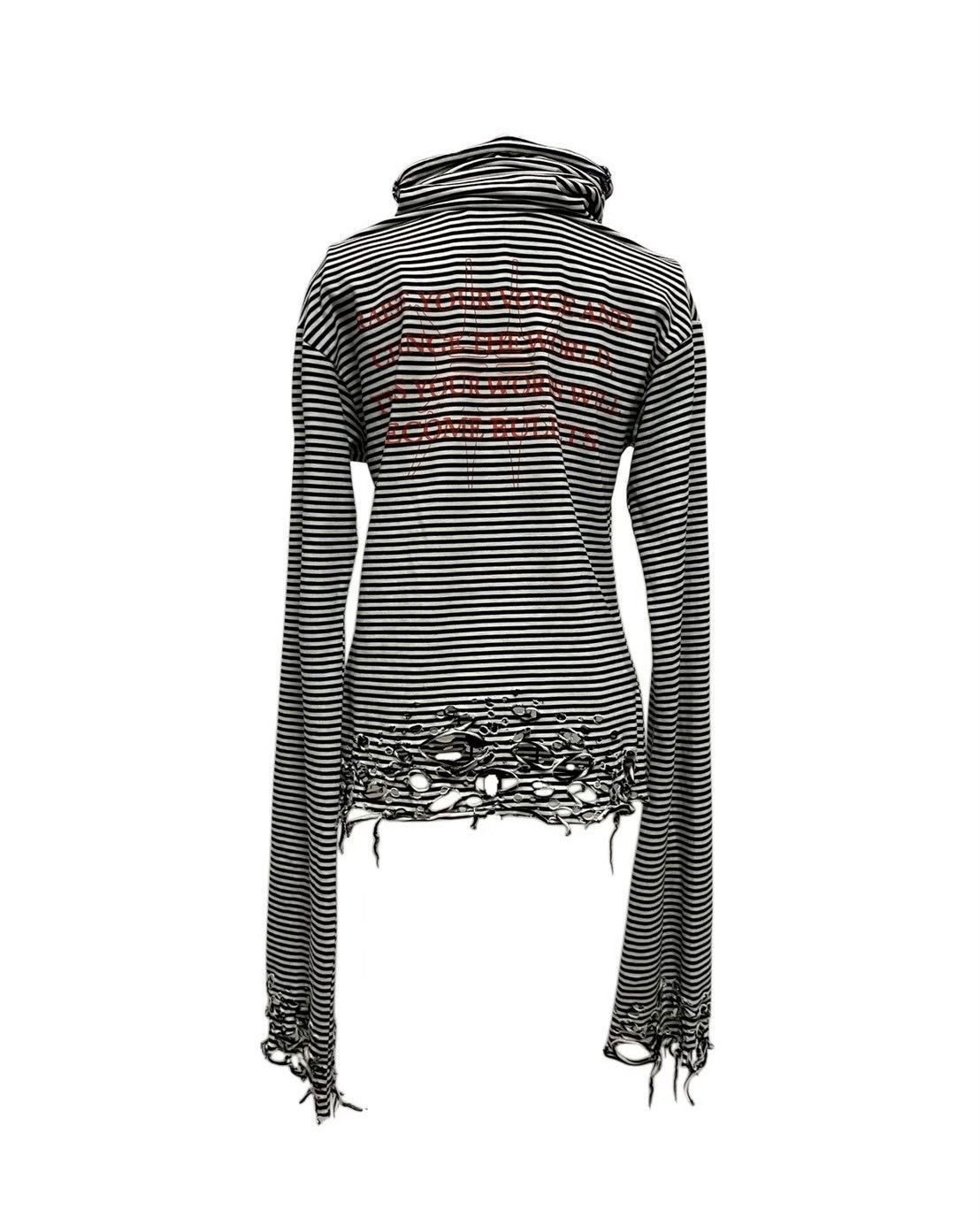 【YIKAI LABORATORY】GHOST FREQUENCY DISTRESSED TURTLENECK