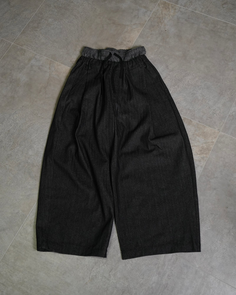【Lee fi Ne】Herringbone Layered Baggy Jeans