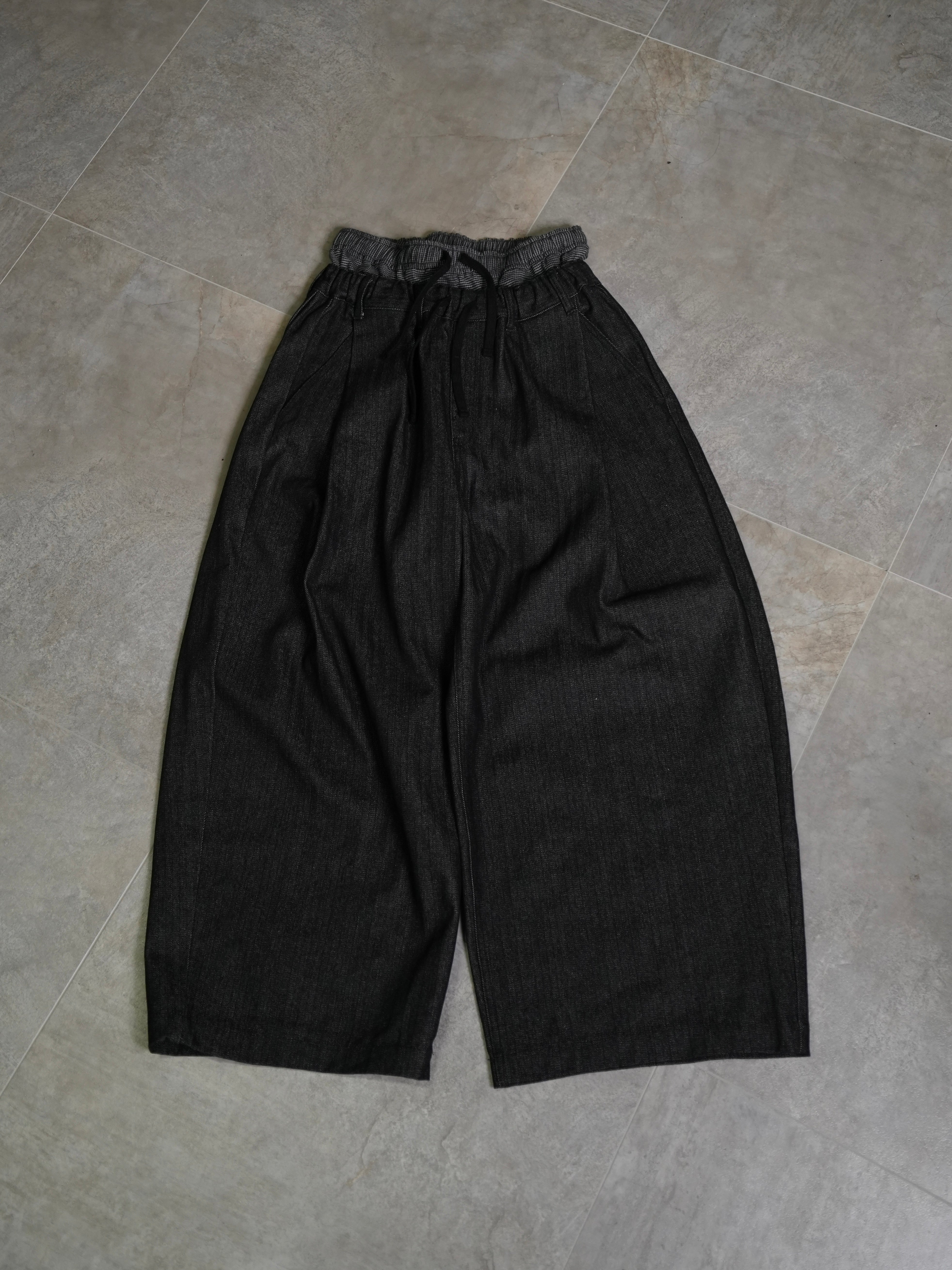 【Lee fi Ne】Herringbone Layered Baggy Jeans