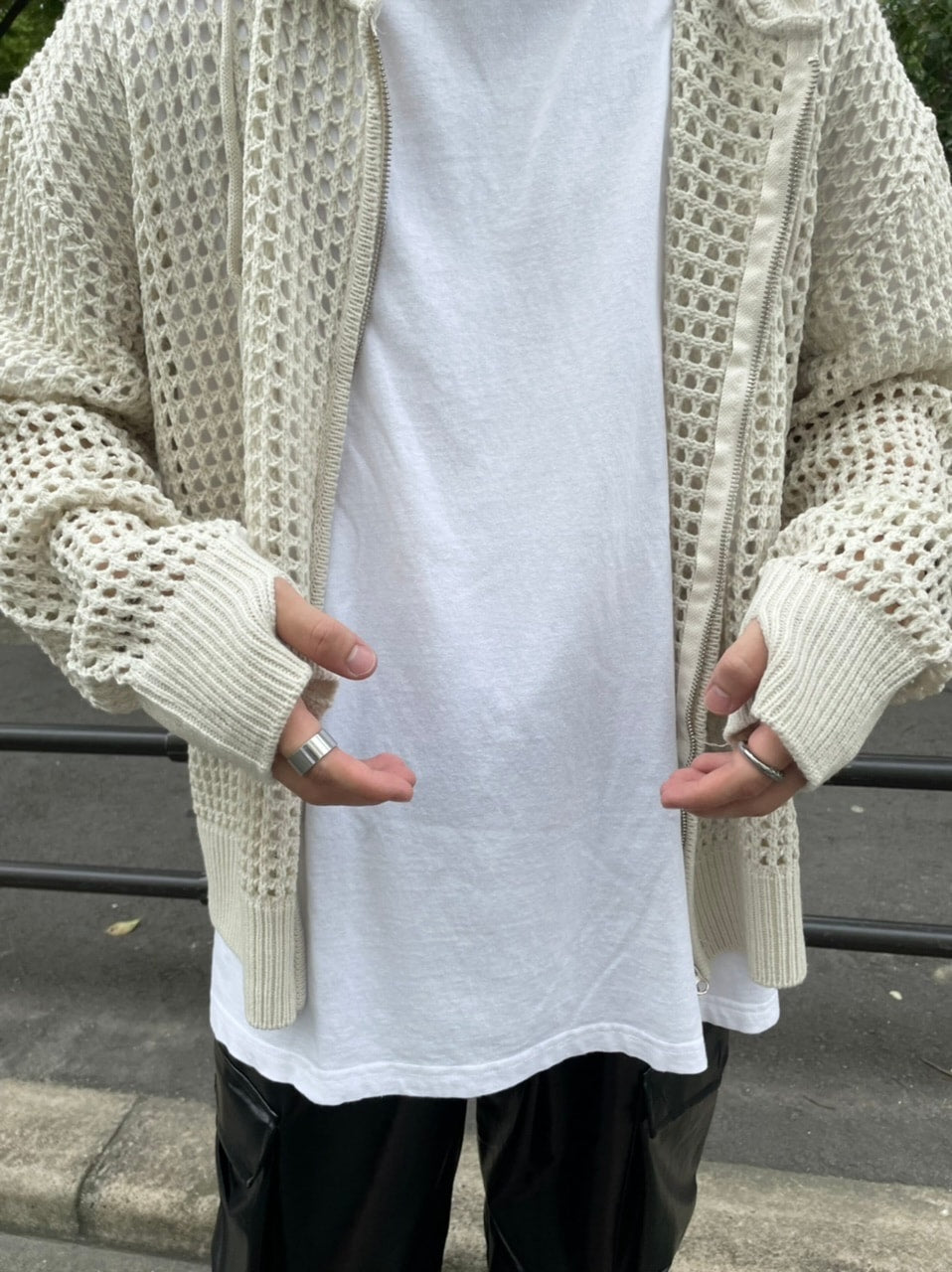 受注制【Chikashitsu +】mesh zip hoodie (5color) / 【チカシツプラス】メッシュ長袖ジップパーカー