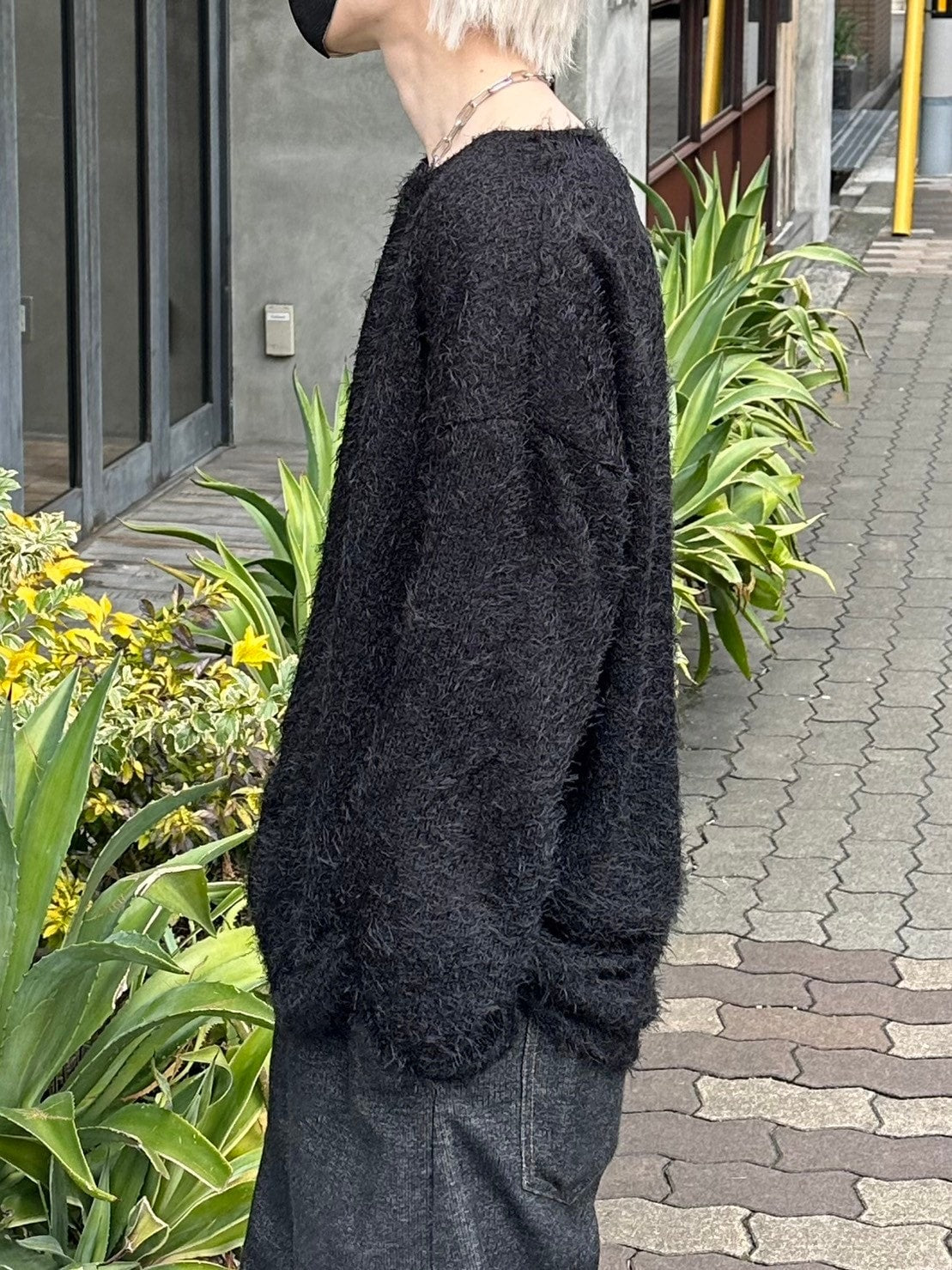 受注制【Chikashitsu +】shaggy knit (5color)