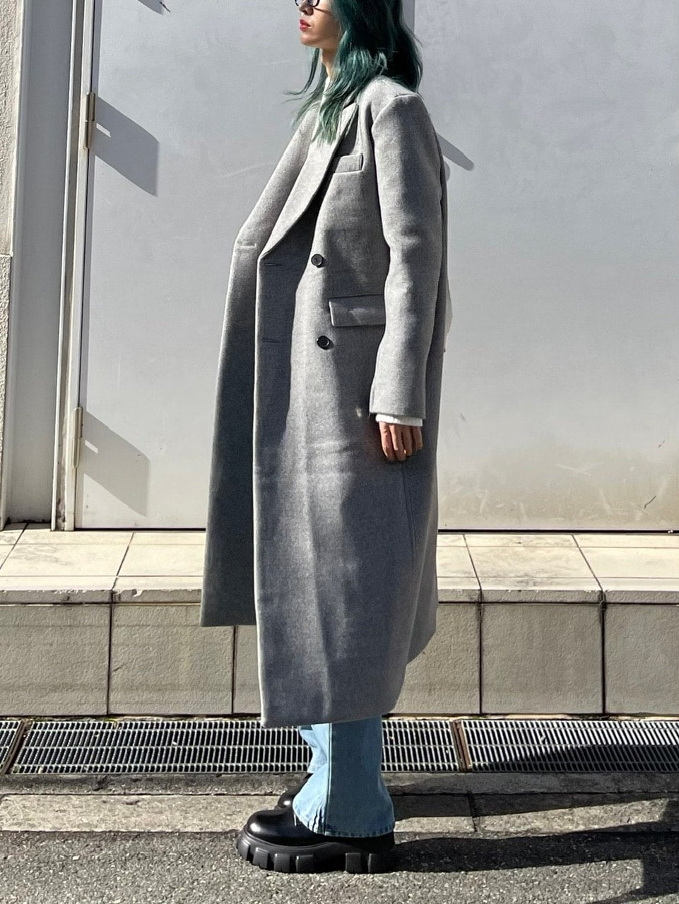 受注制【Chikashitsu +】arm zip gentleman coat (2color)
