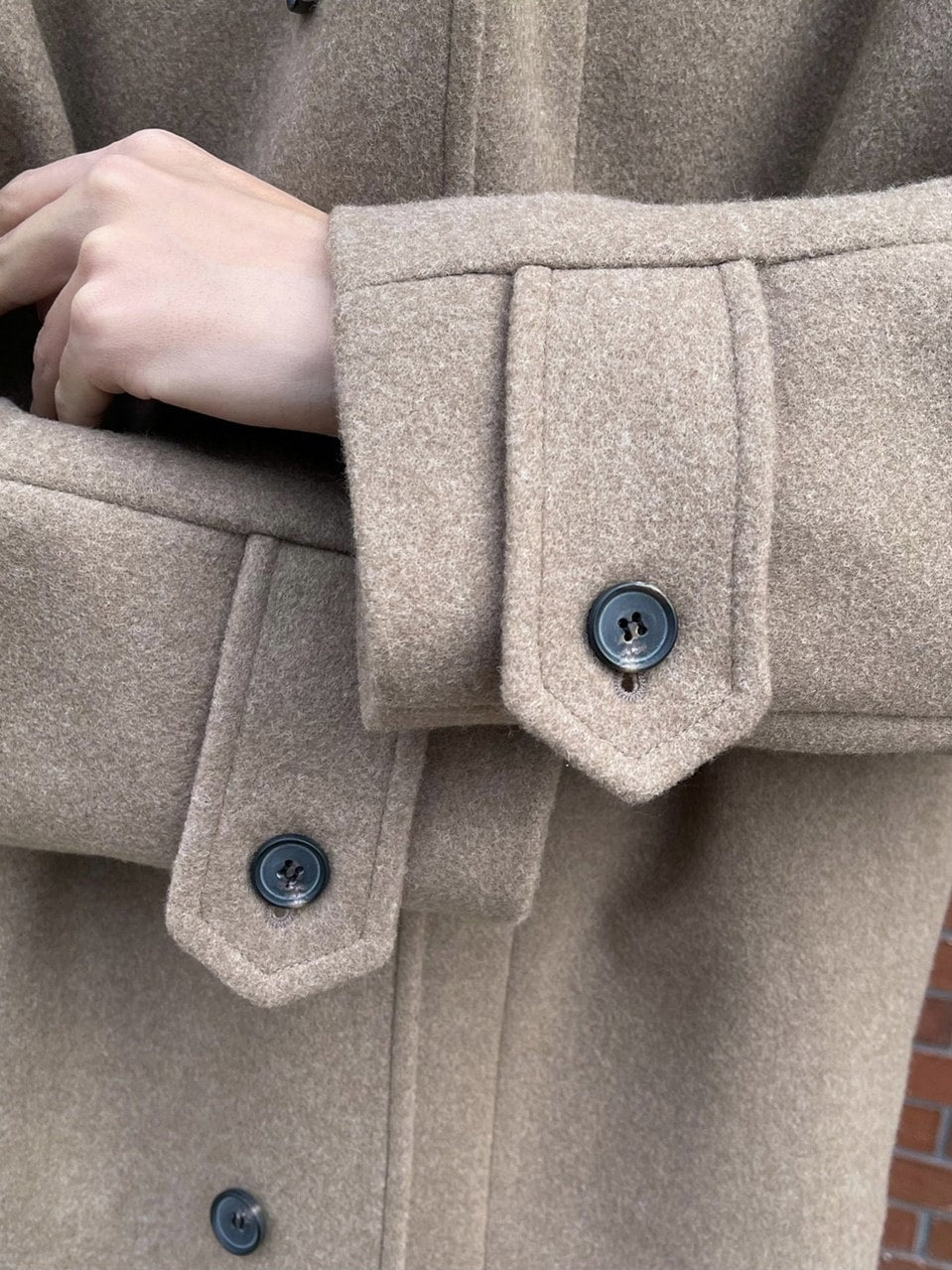 受注制【Chikashitsu +】high neck coat (3color)