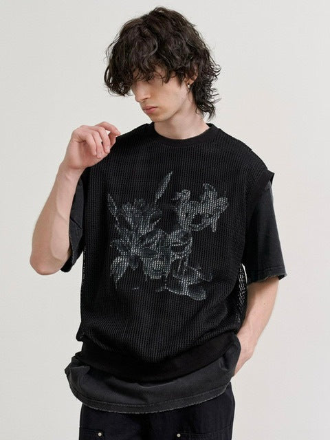 【RE:ON STUDIO】LAYERED MESH VEST